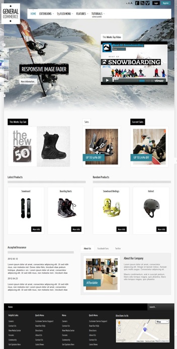 Joomla 3.0 Template Online Store - General Commerce