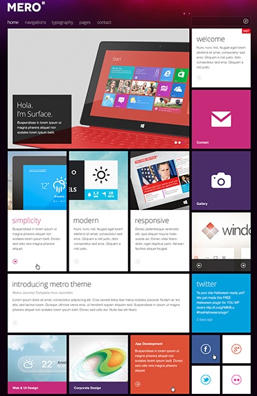 Tech News Joomla 3.0 Template - Mero